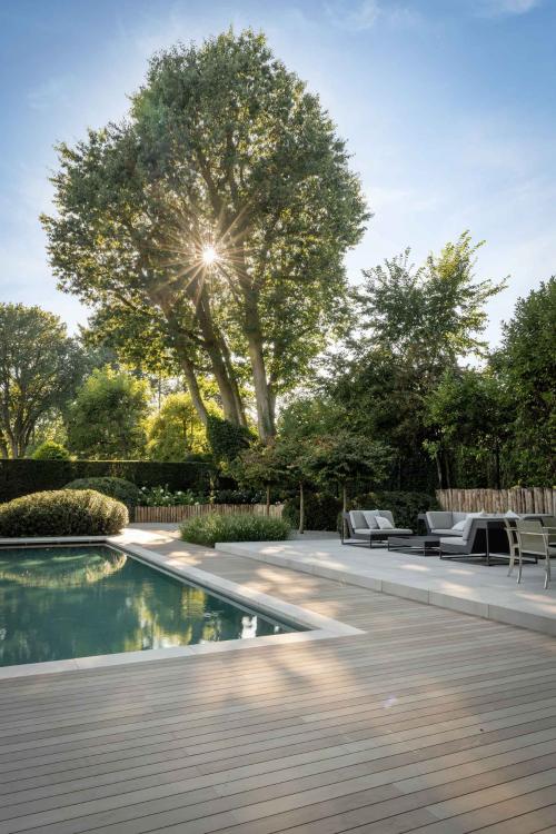 tuin met luxe terras