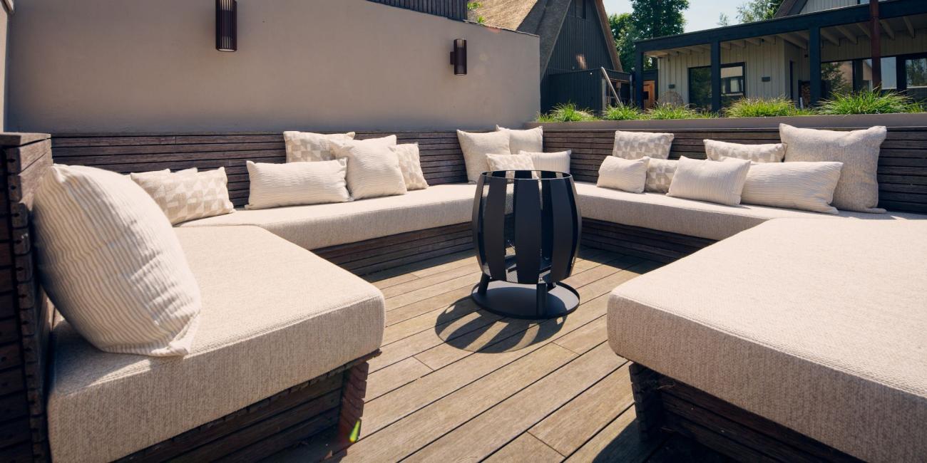 zithoek met luxe kussens