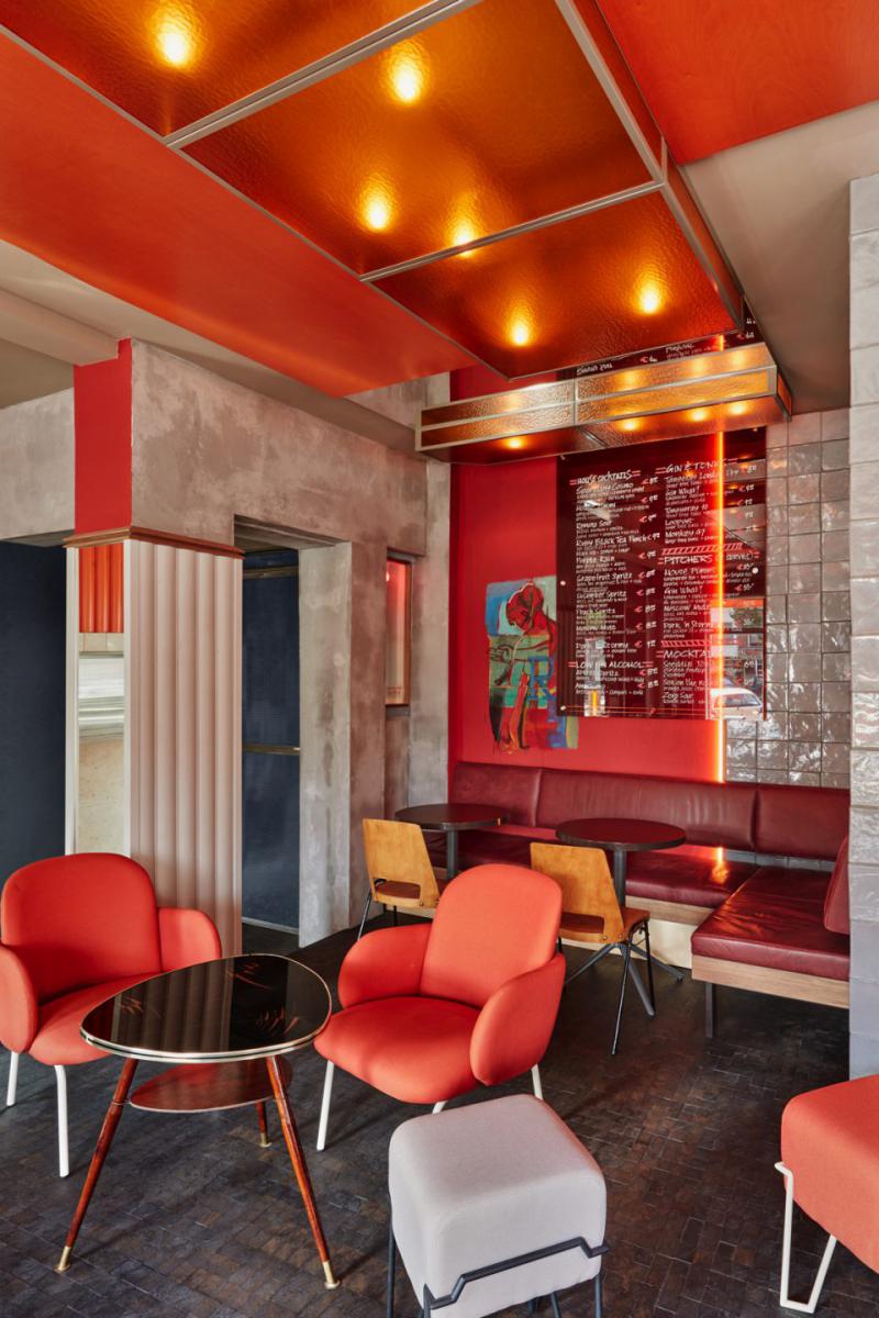 Retro stijl restaurant
