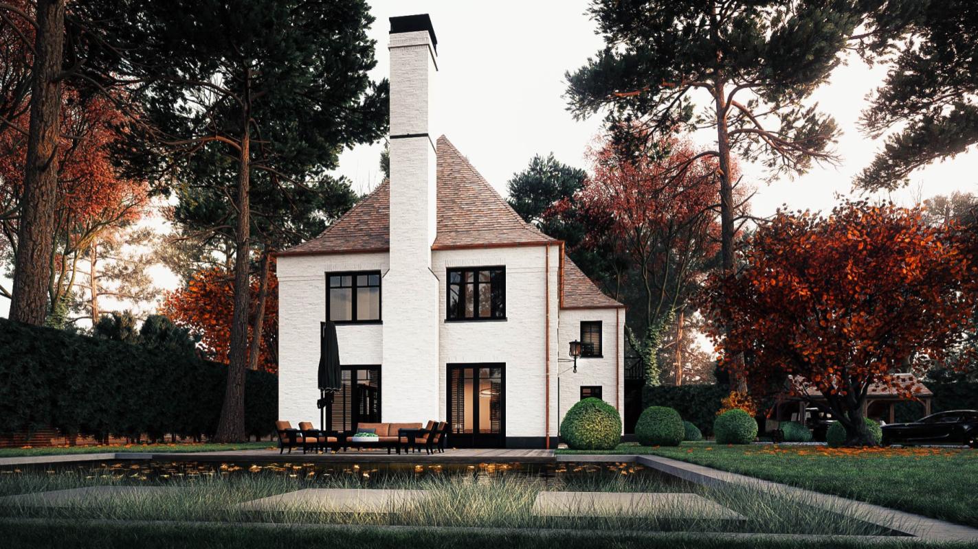 3d ontwerp luxe villa