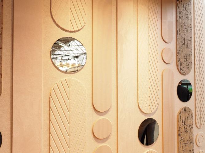 Beursstand met luxe akoestiche oplossingen