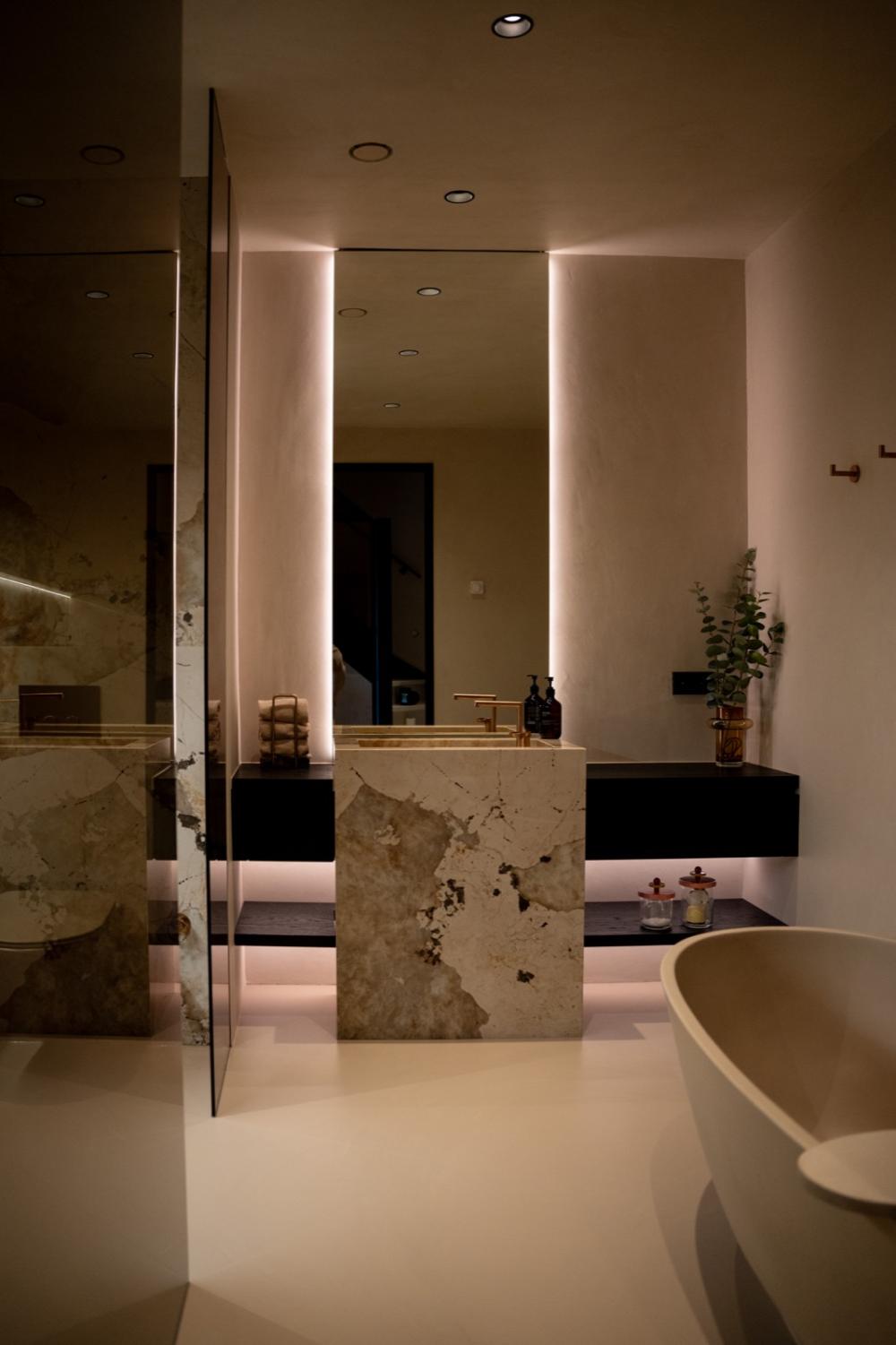 Luxe badkamer Townhouse Rotterdam