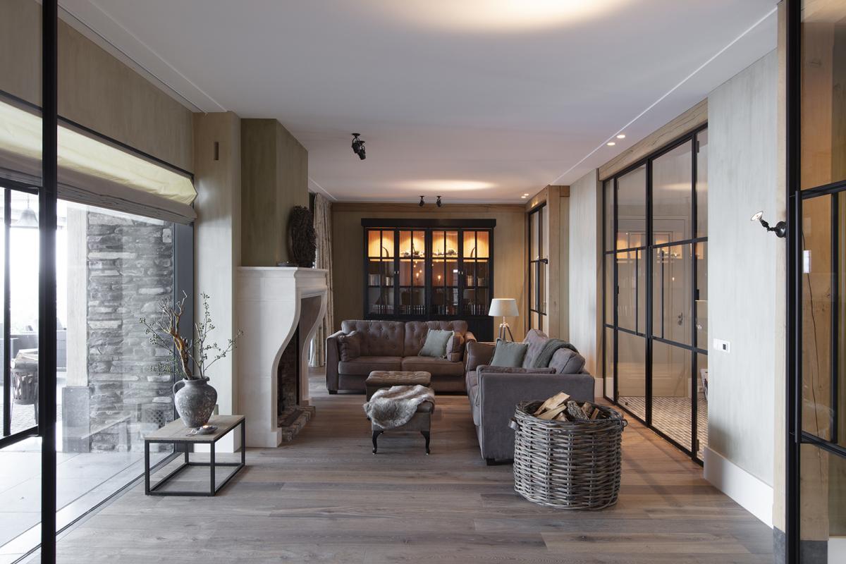 gashaard in woonkamer