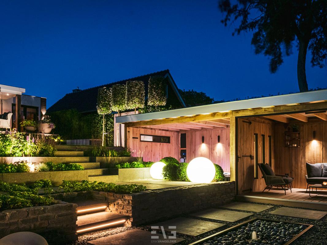 luxe groene tuin