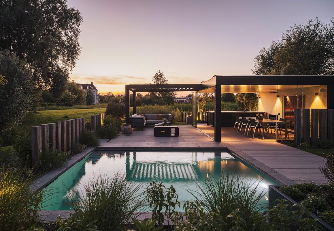 luxe groene tuin
