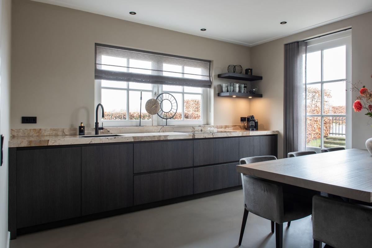 keuken met luxe keukenblad