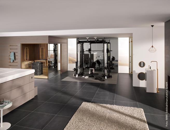 Fitness apparatuur in sportruimte