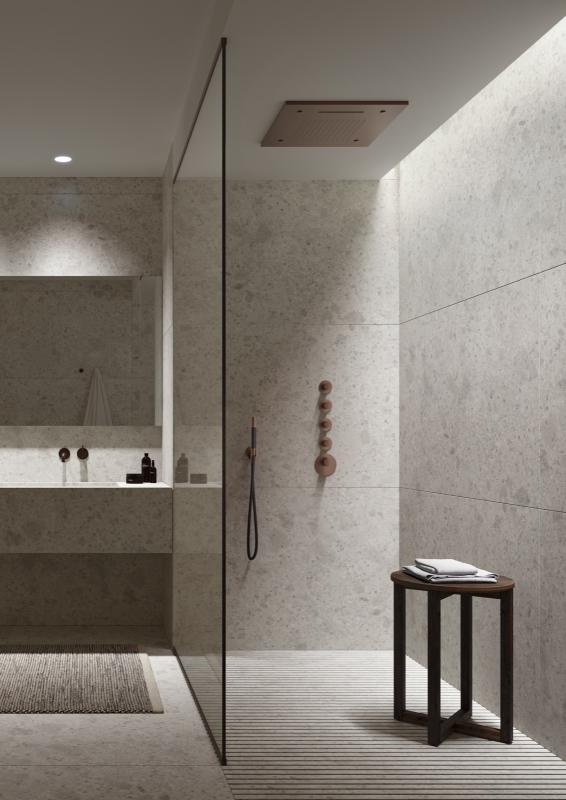 badkamer met design kranen