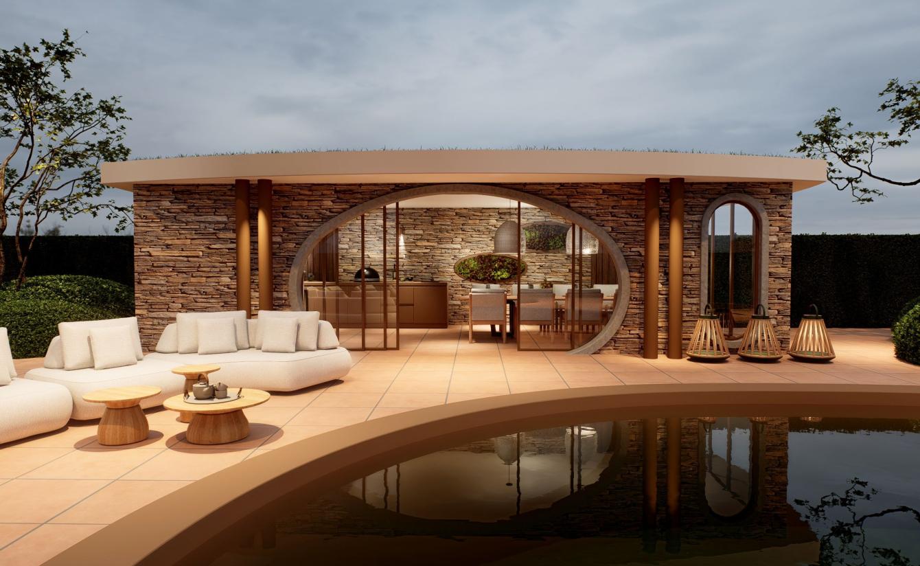 Luxe design tuinkamer