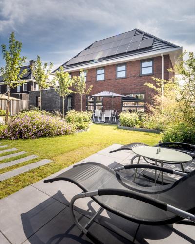 Luxe tuin met zitkuil