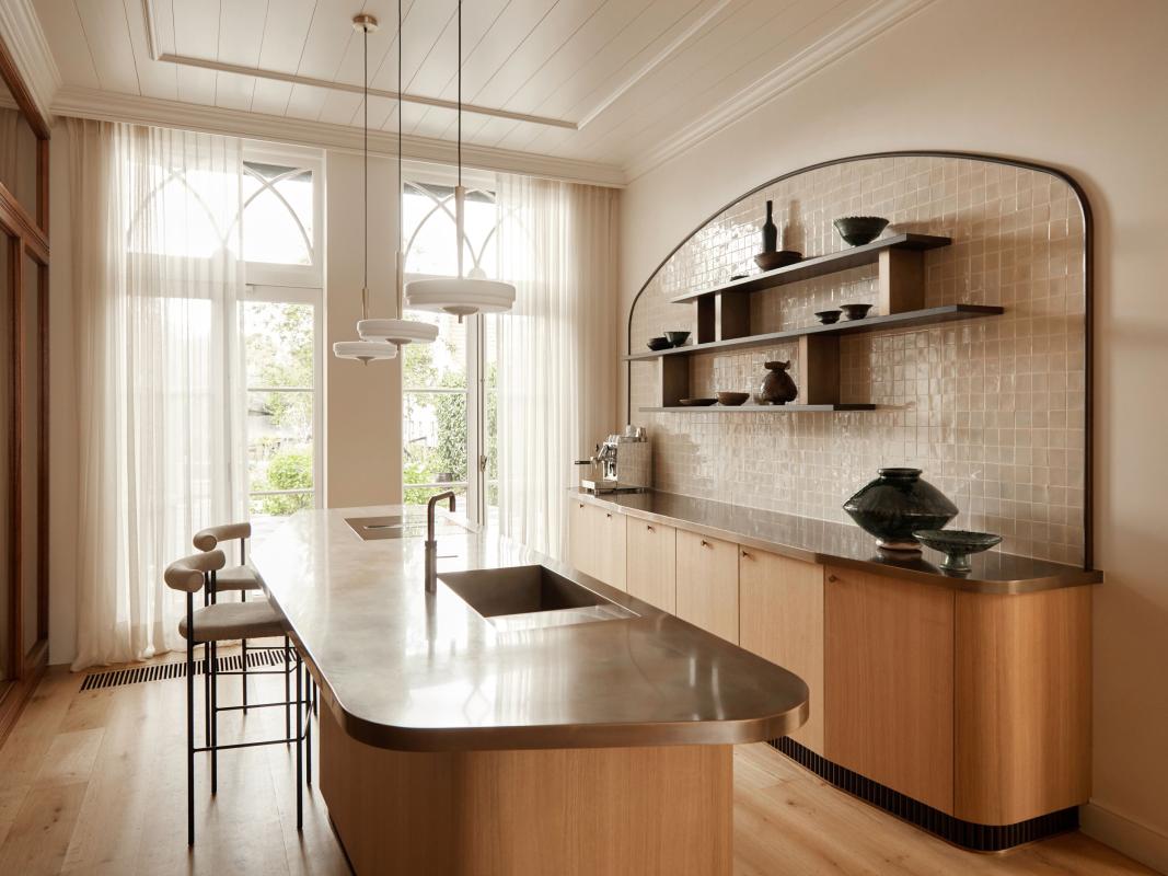 luxe keuken met wandtegels