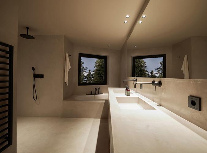 Luxe Microcement in Hotel Forestis