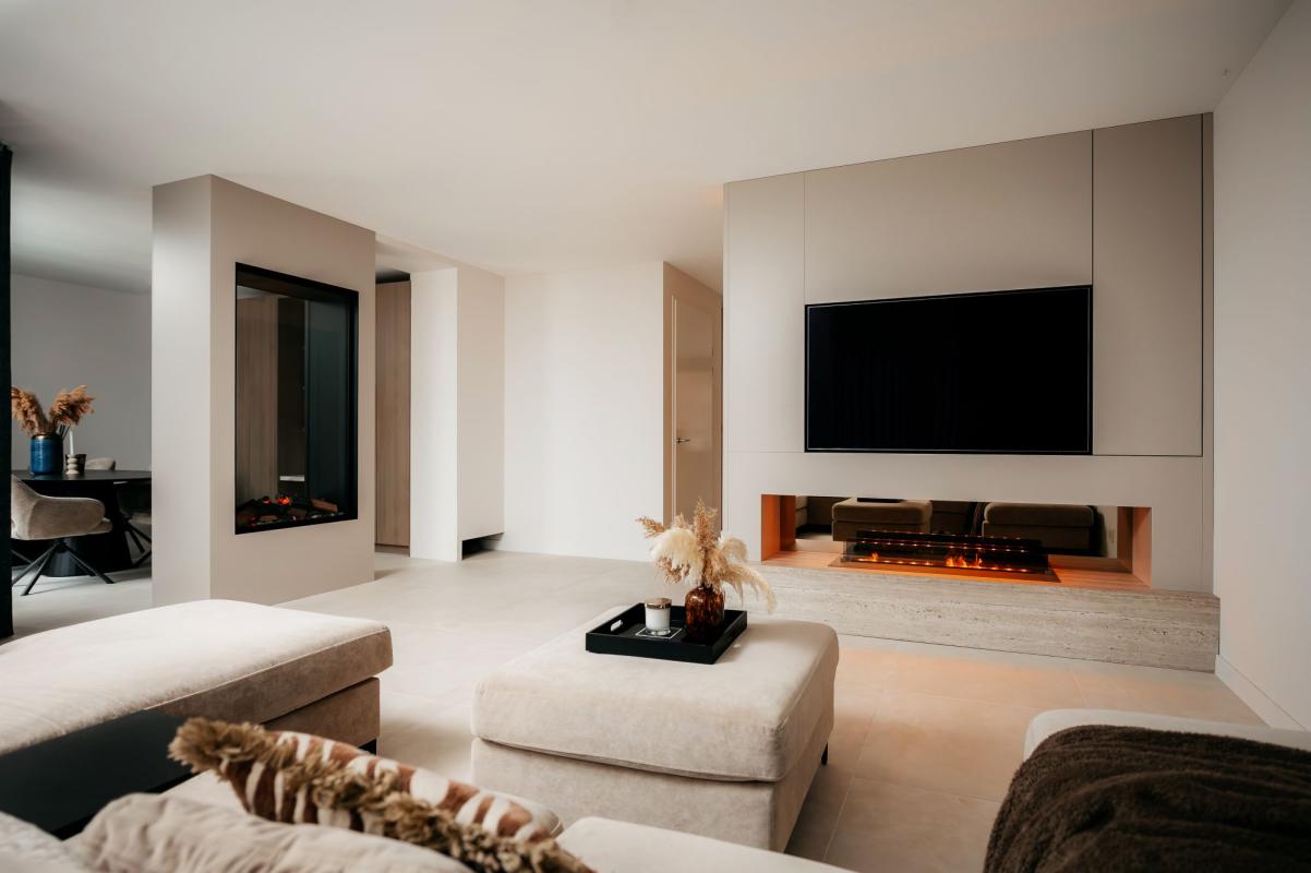 woonkamer met cinewall