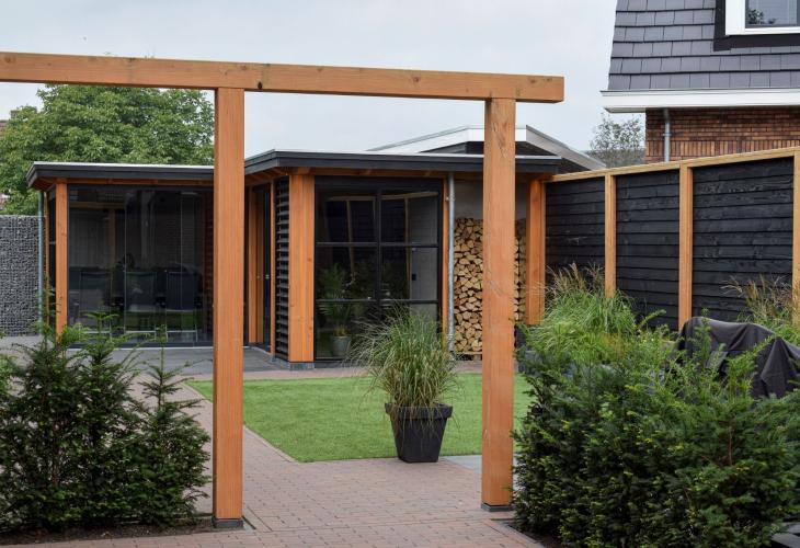 Luxe Douglas houten tuinkamer