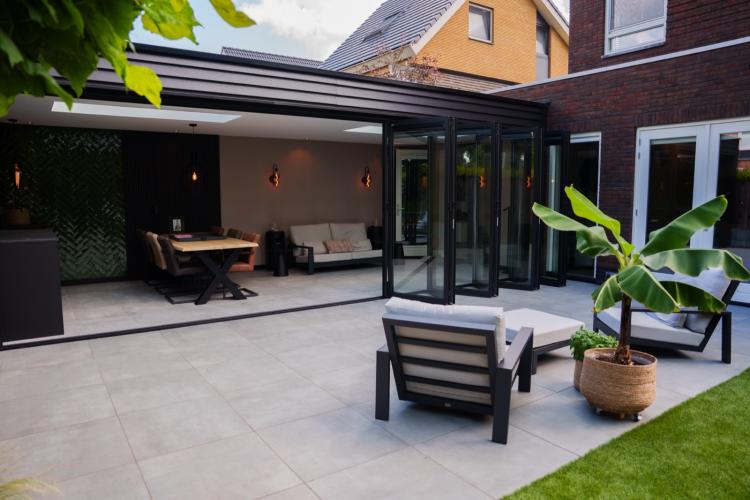 Interieur met luxe vouwwanden