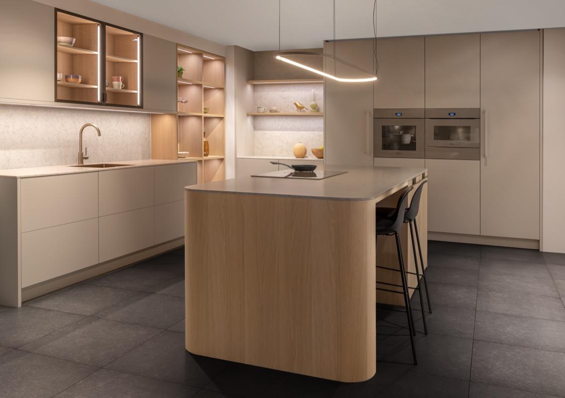 design keuken met luxe afzuiging