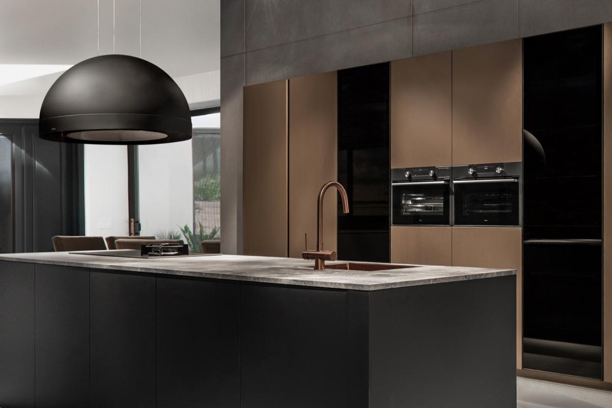 keuken met design afzuiging