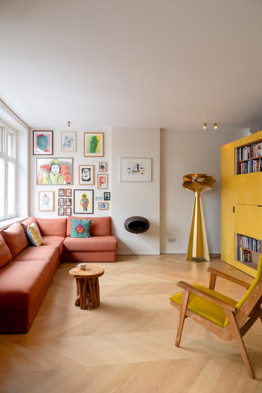 kleurrijk woonkamer ontwerp