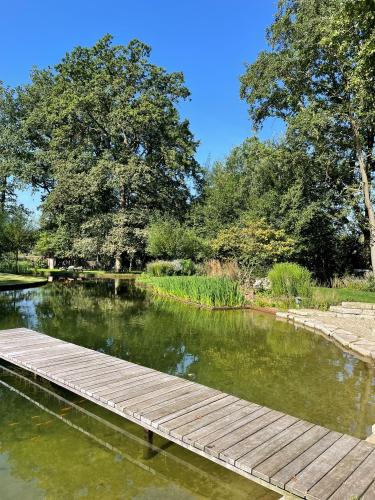 Luxe tuin met vijver