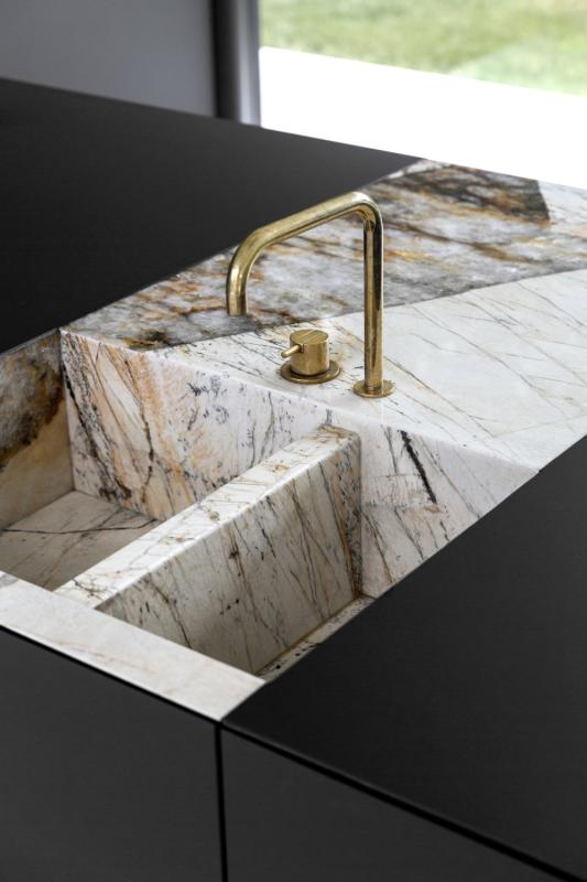 natuursteen gootsteen