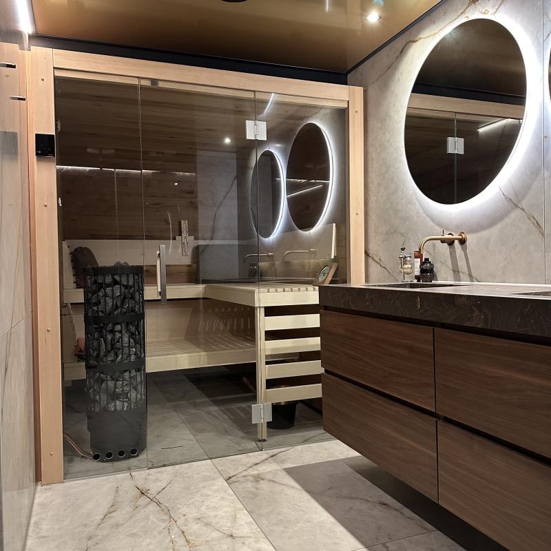 sauna in badkamer