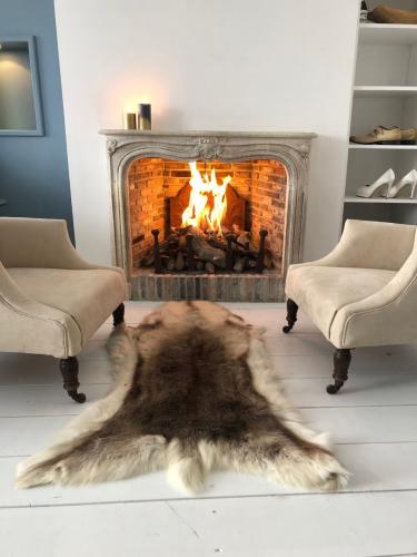 Haard in slaapkamer
