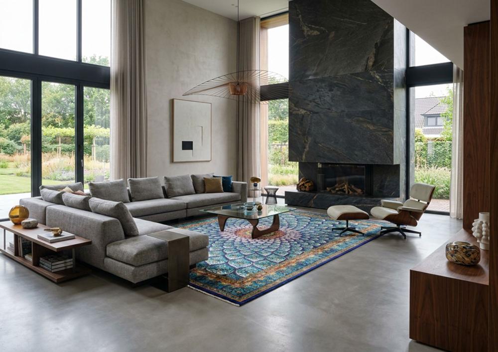 Exclusief tapijt in design interieur