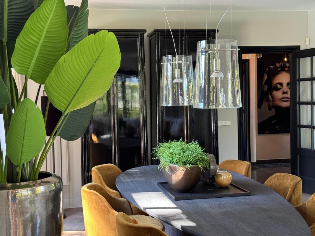 luxe eettafel met stoelen