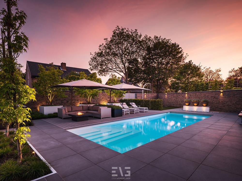 Moderne tuin met Starline zwembad