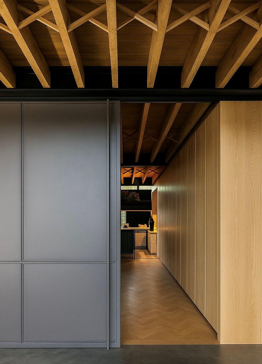 Exclusieve stalen schuifdeuren in interieur