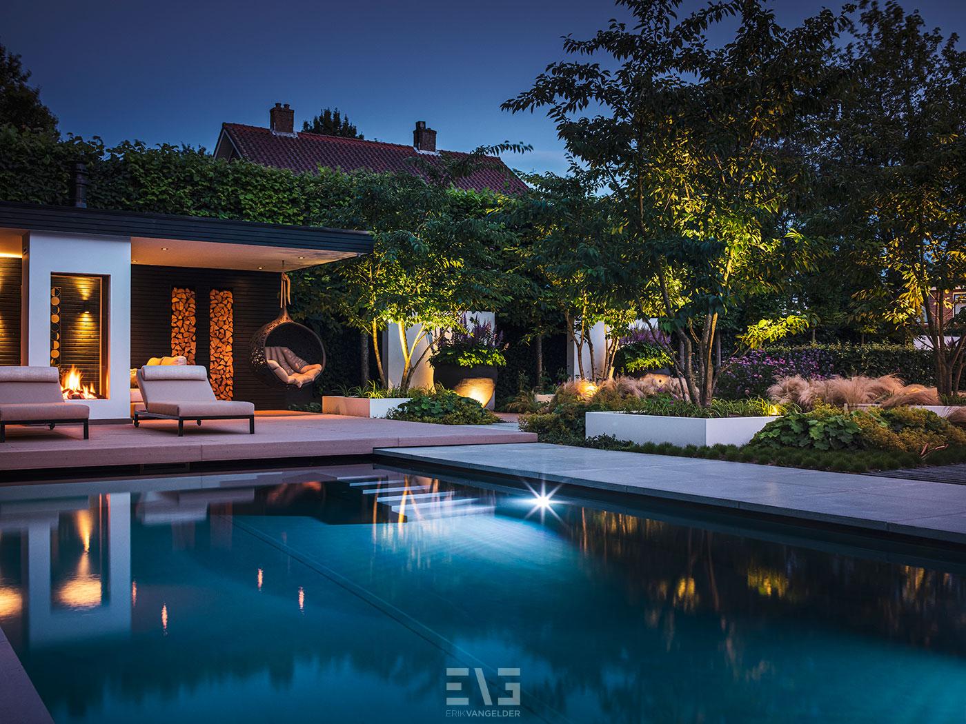 Exclusieve tuin in innemende Ibiza-stijl