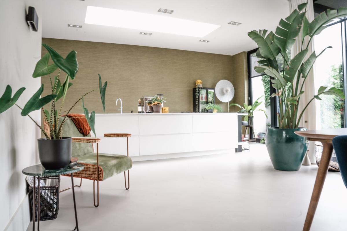 keuken met luxe gietvloer