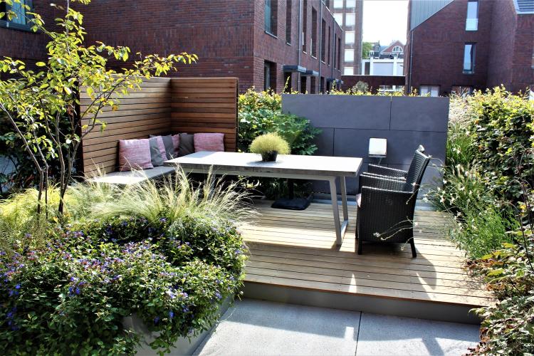 Moderne tuin in Maastricht