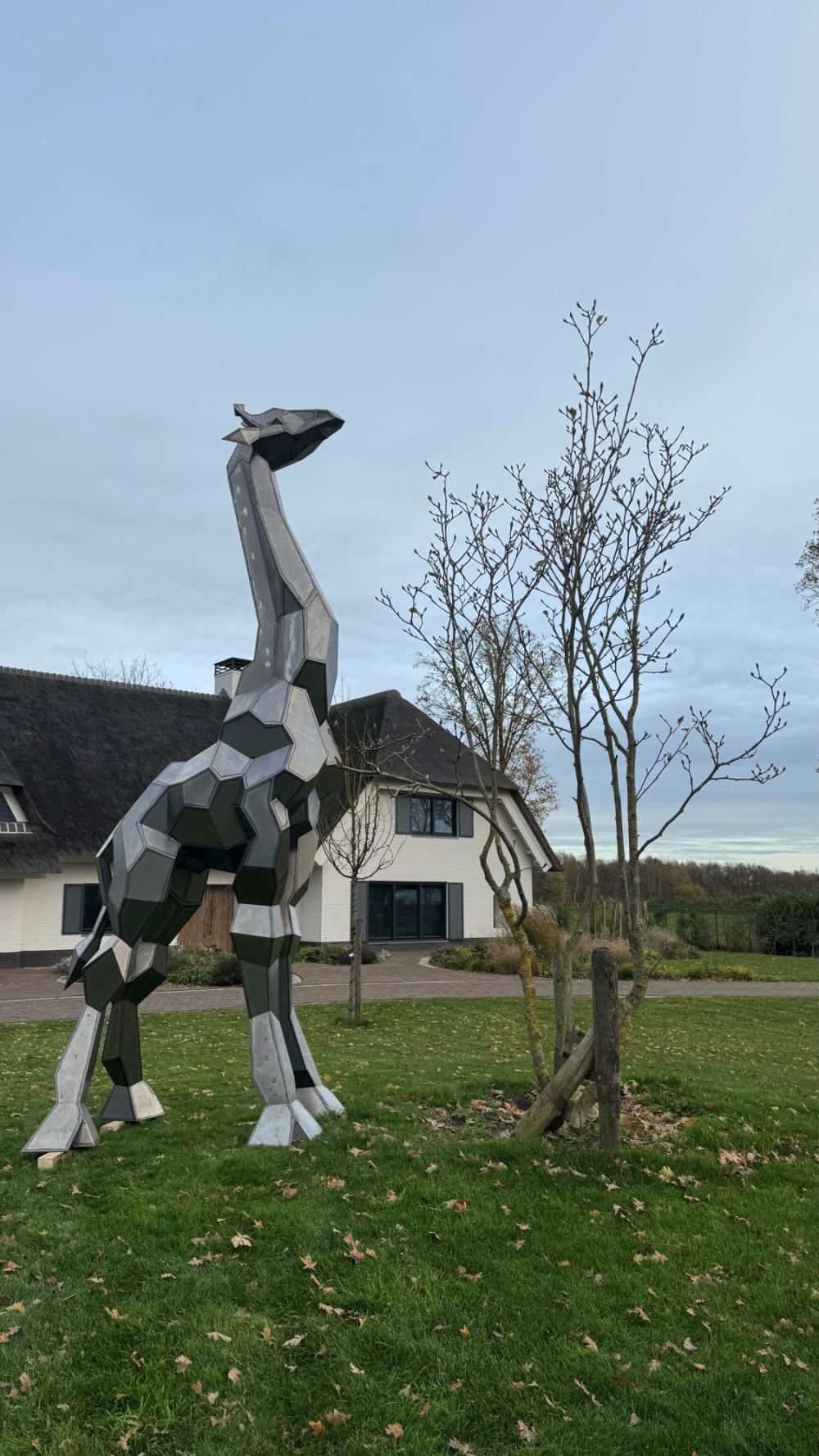Exclusieve stalen giraffe