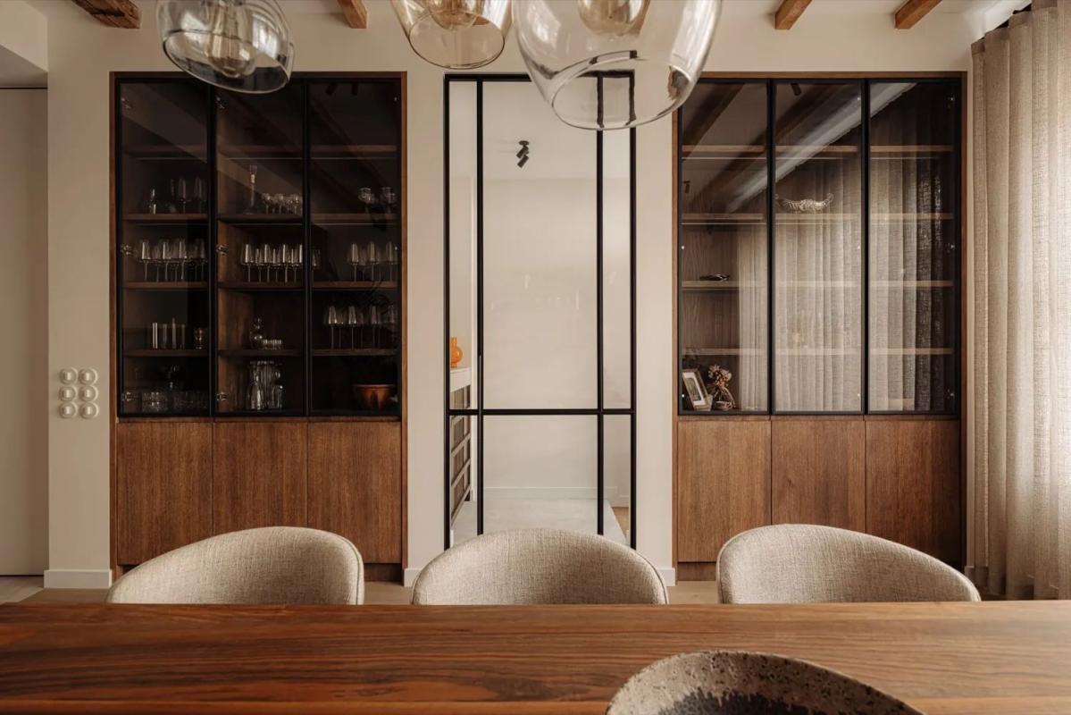 luxe eetkamer wandkast