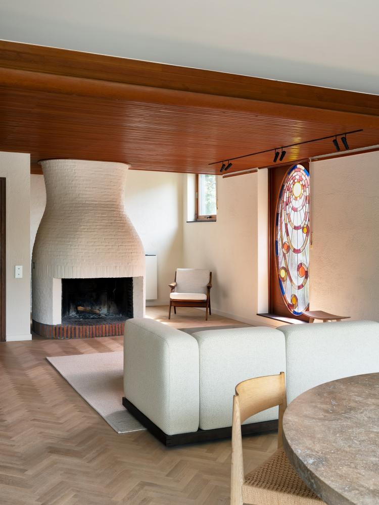 woonkamer met luxe meubels