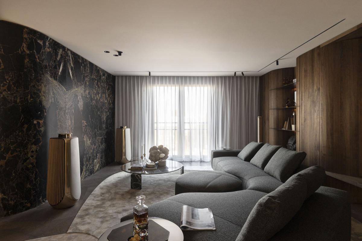luxe woonkamer inrichting