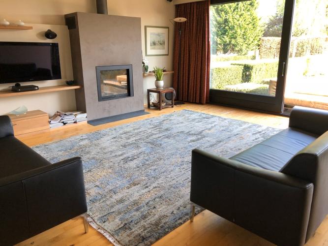 Vloerkleed bij haard