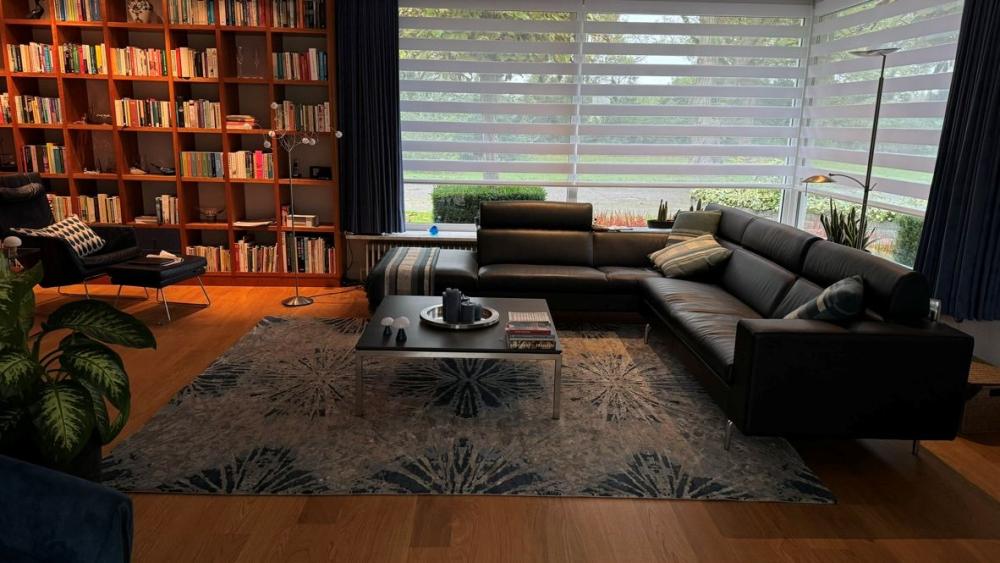 Woonkamer met luxe tapijt