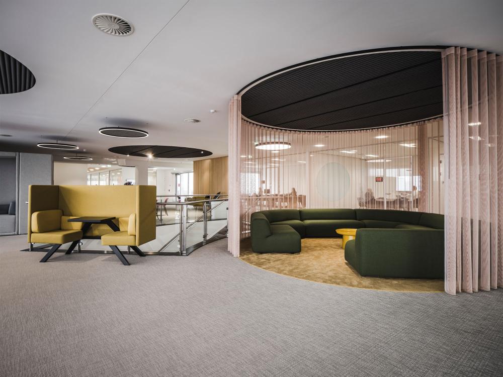 Design verlichting in kantoor