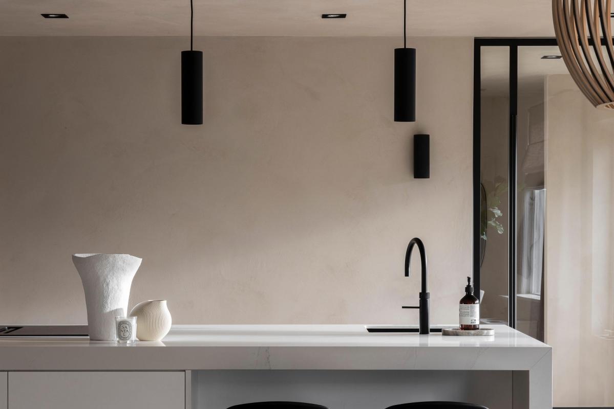 wandafwerking keuken