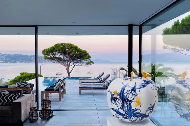 Handgeschilderde Delfts Blauwe appels van Royal Blue Collection