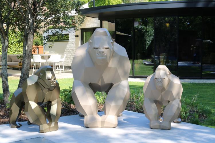 Luxe stalen design aap 'FERRON'