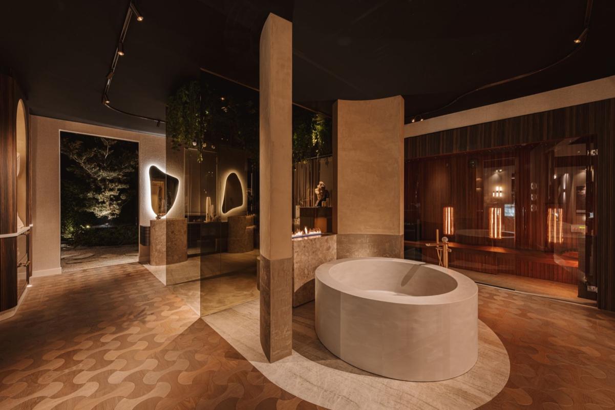 stand met design badkamer