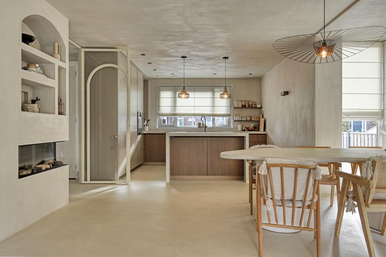 luxe wand en vloerafwerking