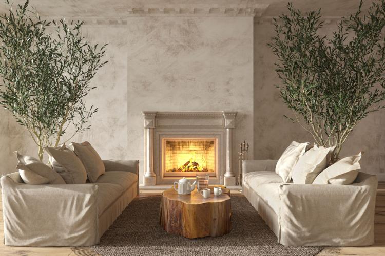 Exclusieve design interieurs met Rivedil wandafwerking