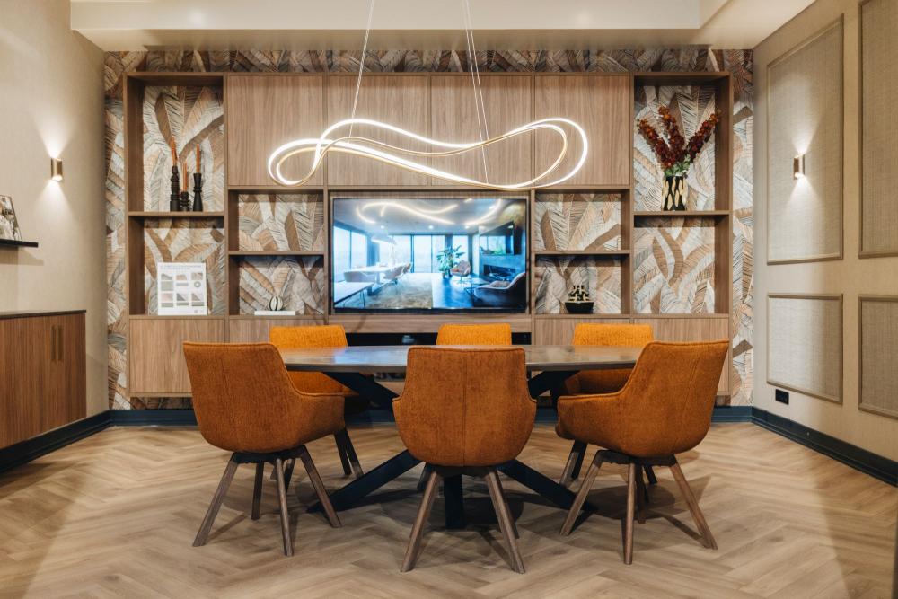 Exclusieve wandafwerking in belevenis center DWZ