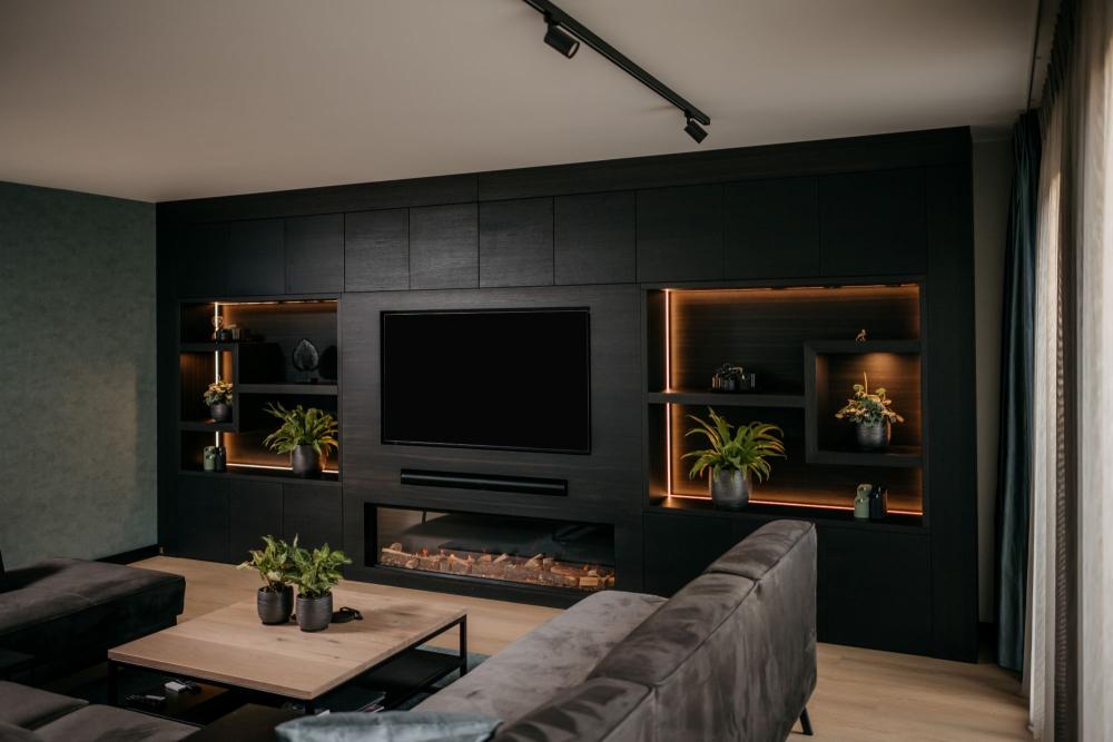 Antraciet luxe cinewall Zoetermeer