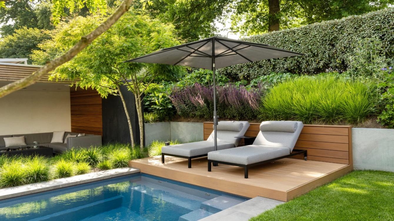 design tuin met zwembad