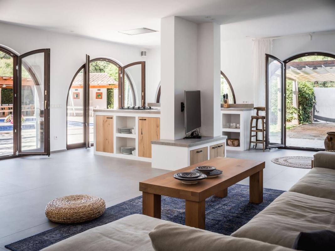 strak interieur in luxe vakantiewoning